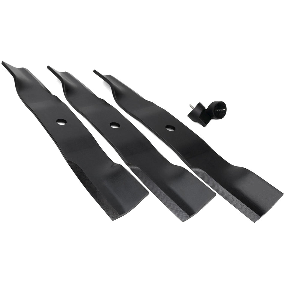 (3) OEM High Lift Blades Fits Ariens Apex & Gravely Pro-Turn 48" 00450200