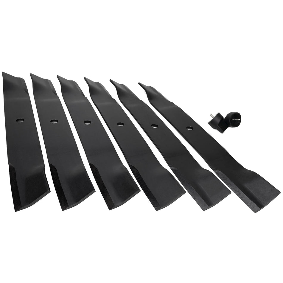 (6) OEM High Lift Blades Fits Gravely Pro-Turn & Pro-Master 60" 09081200